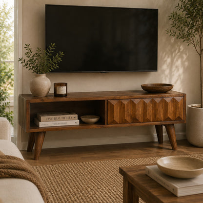 Chestnut Ridge Prism Sliding Media Console