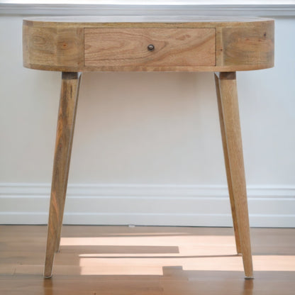 Nordic Albion Oak 1 Drawer Console Table