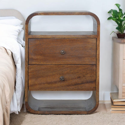 Oslo Chestnut 2-Drawer Nightstand