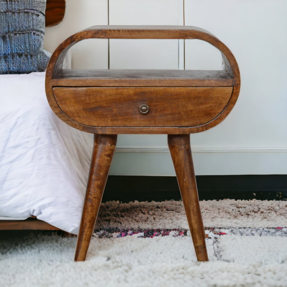 Chestnut Ridge Round 1 Drawer Nightstand