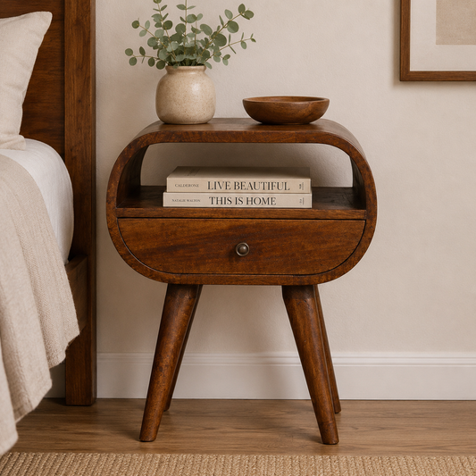 Chestnut Ridge Round 1 Drawer Nightstand