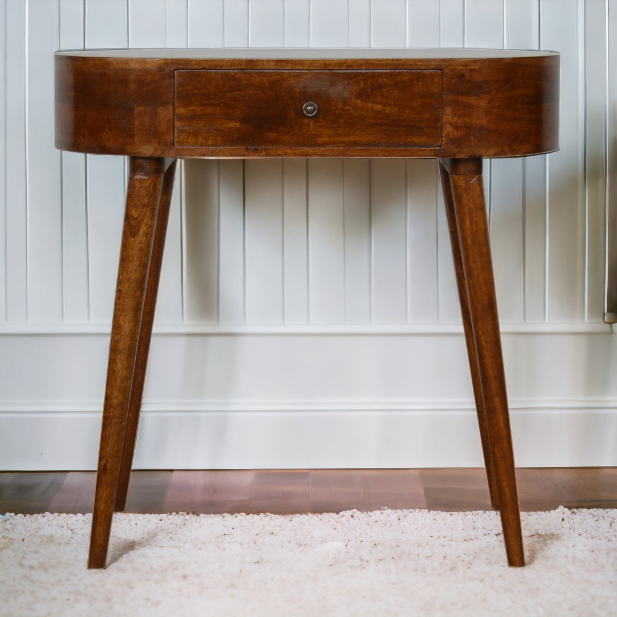 Nordic Albion Chestnut 1 Drawer Console Table