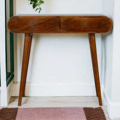 Chestnut Ridge 2 Drawer Arch Console Table