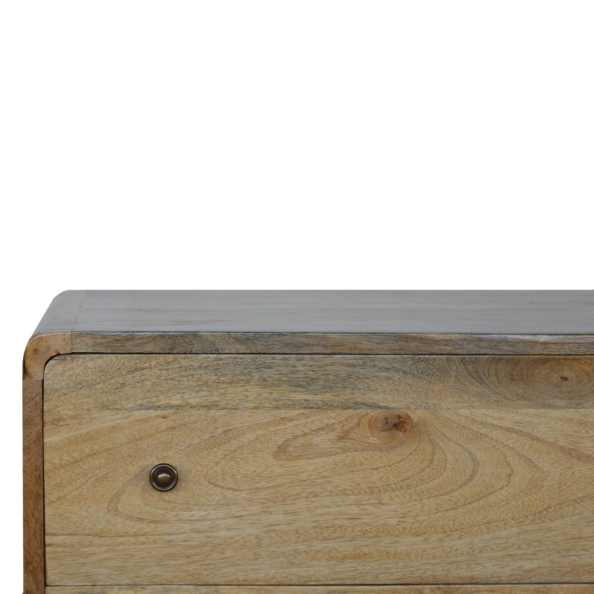 Big Sur Curved 3 Drawer Oak Chest