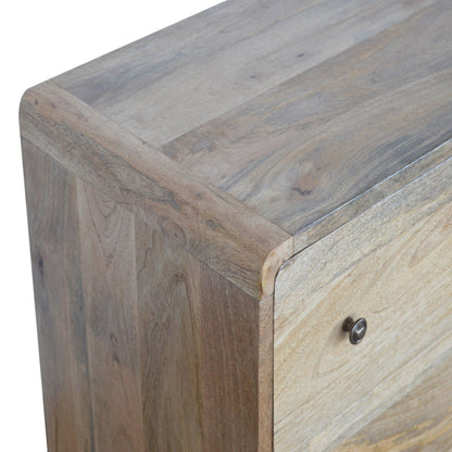 Big Sur Curved 3 Drawer Oak Chest