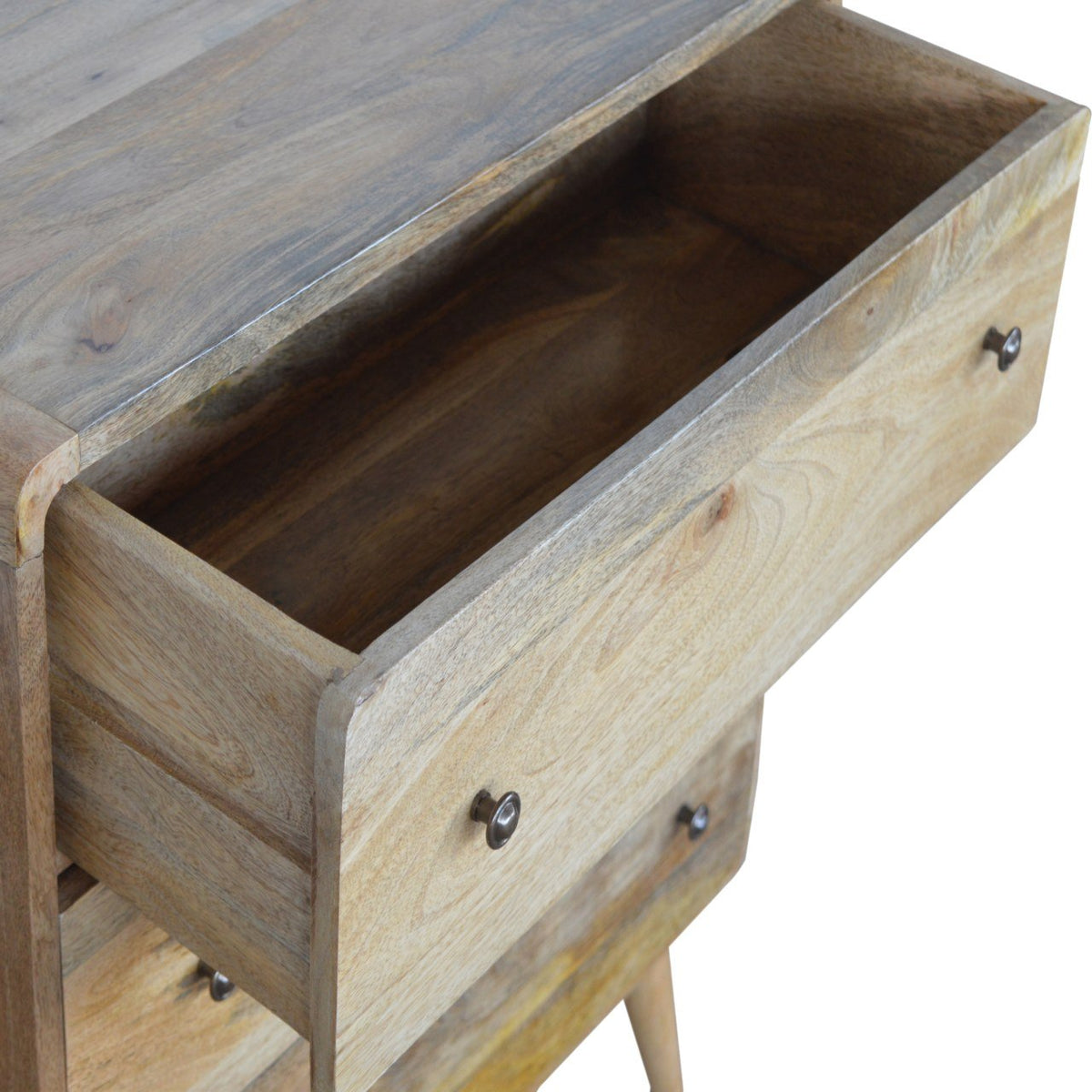 Big Sur Curved 3 Drawer Oak Chest
