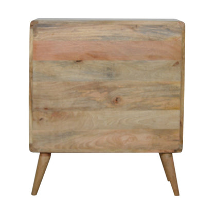 Big Sur Curved 3 Drawer Oak Chest