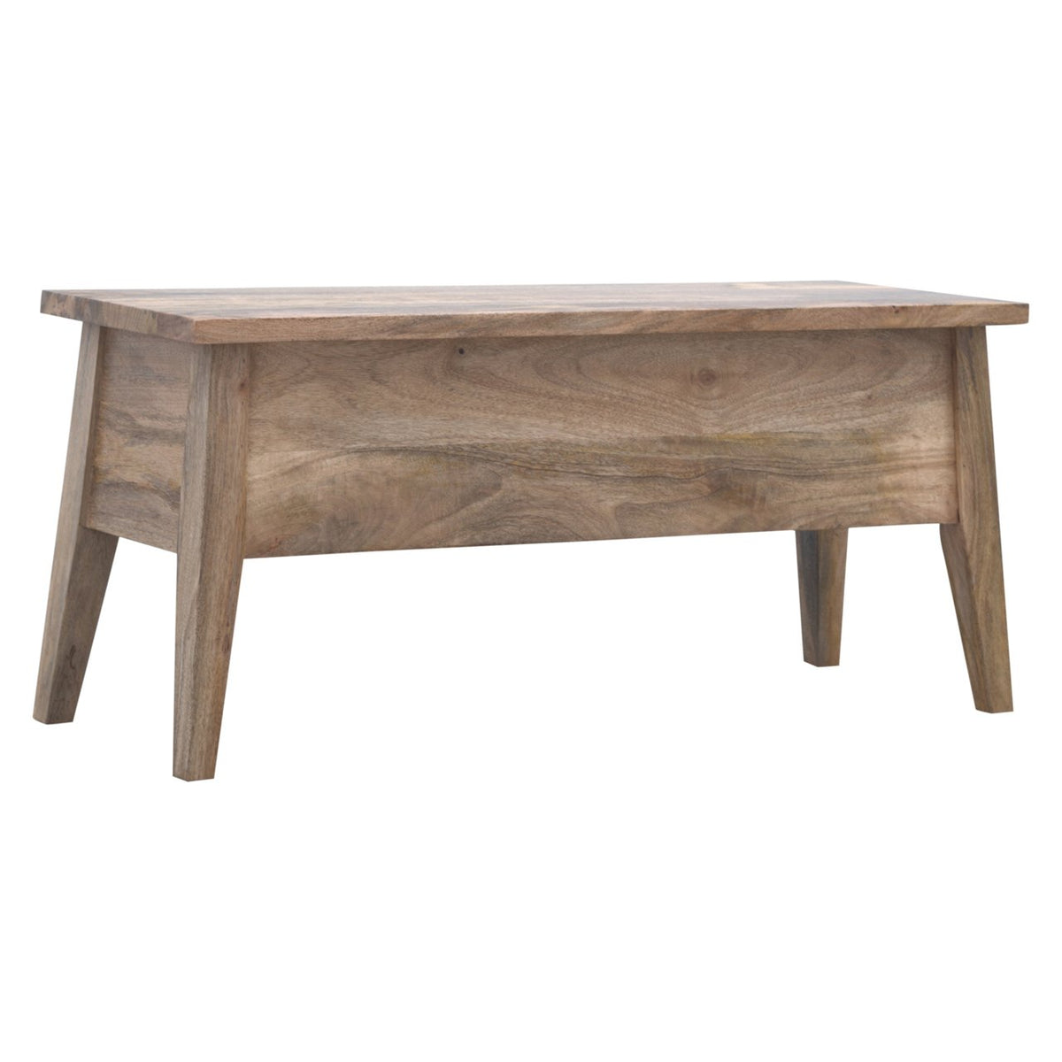 Oak-Tone Lift-Up Solid Timber Storage Bench