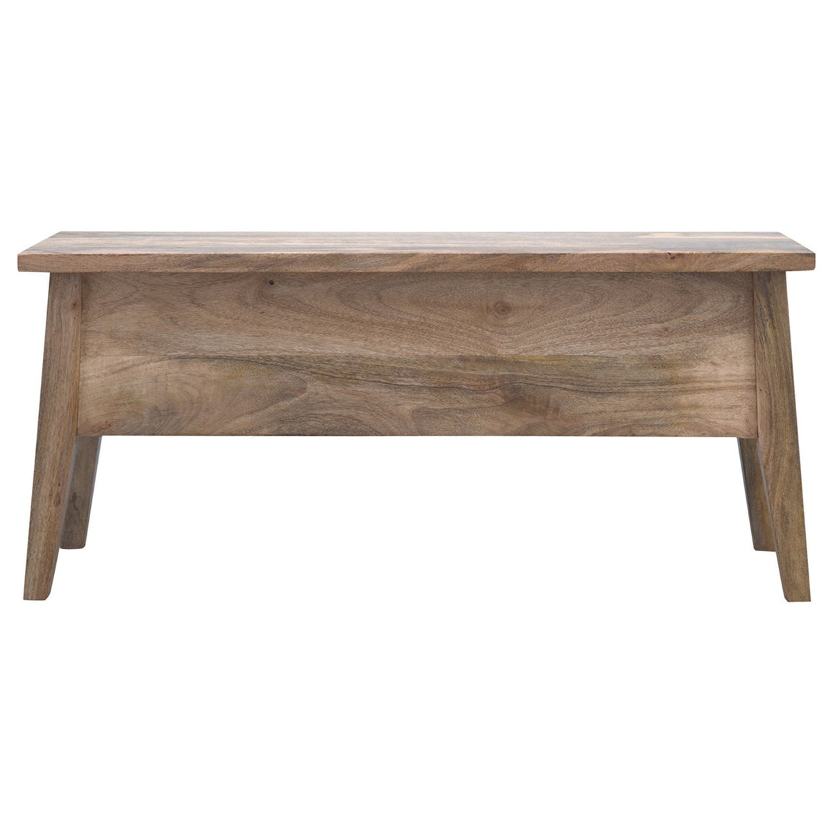 Oak-Tone Lift-Up Solid Timber Storage Bench
