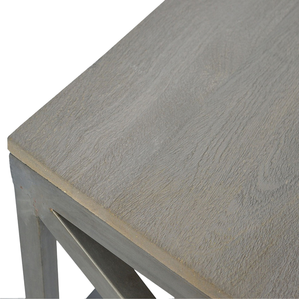 Industrial Cross Base Oatmeal Coffee Table