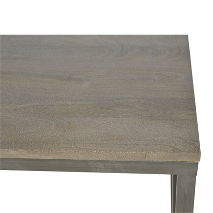 Industrial Cross Base Oatmeal Coffee Table
