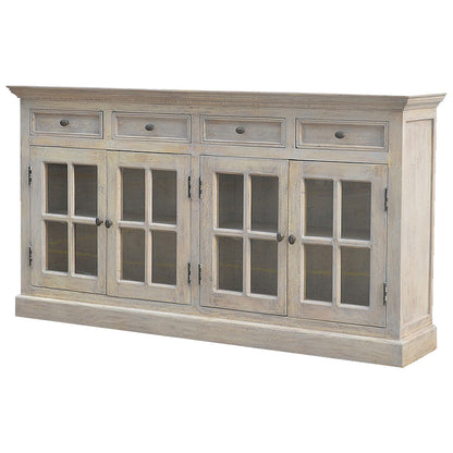 Bodie Wash 4 Door Glazed Sideboard
