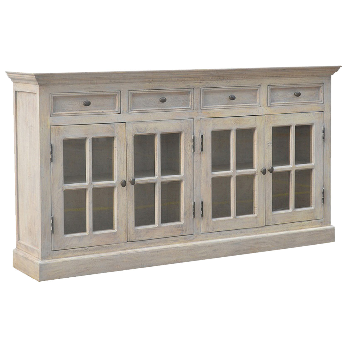 Bodie Wash 4 Door Glazed Sideboard