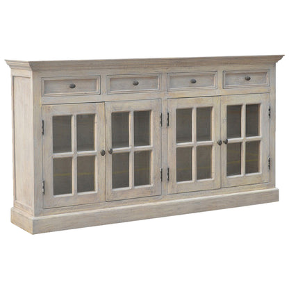 Bodie Wash 4 Door Glazed Sideboard