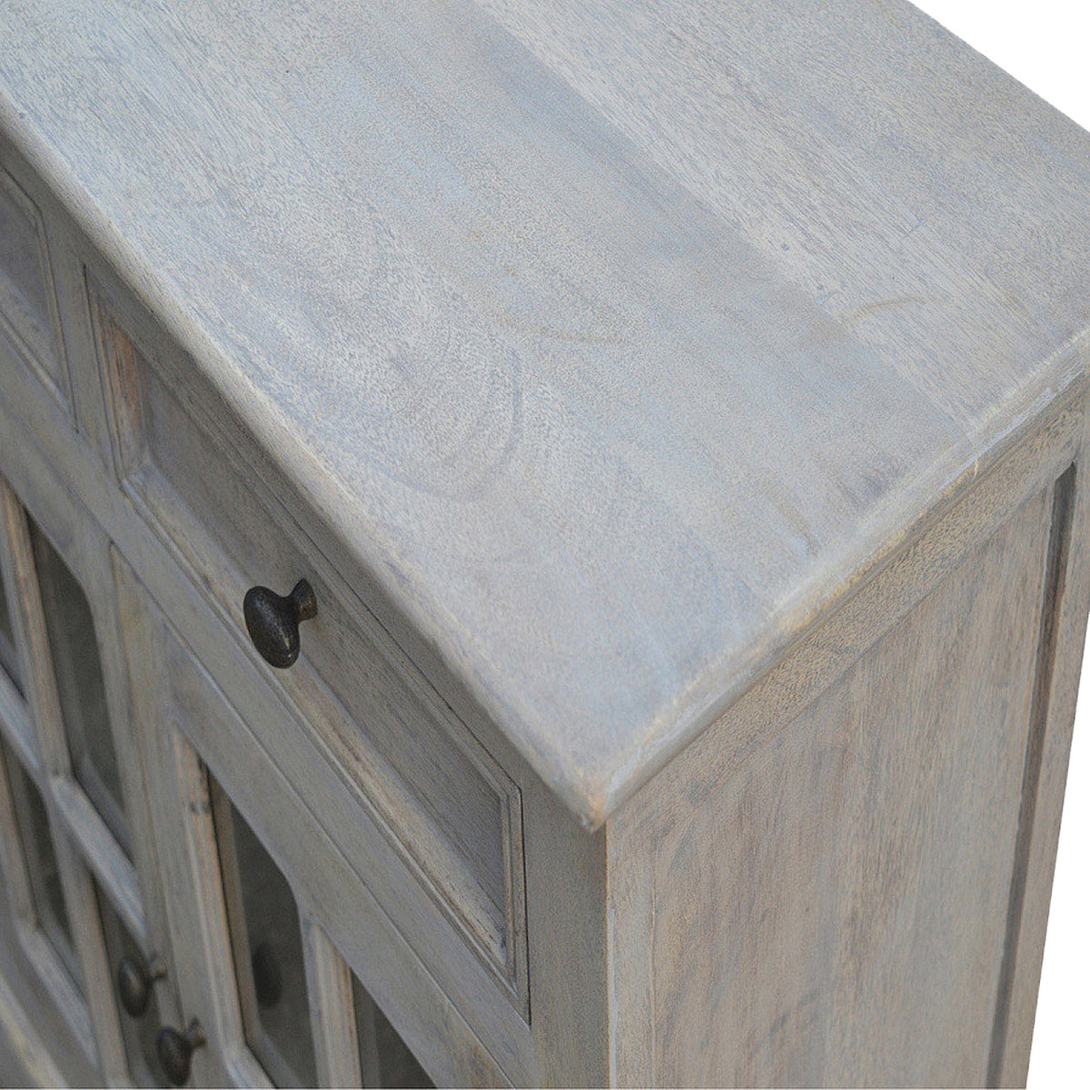 Bodie Wash 4 Door Glazed Sideboard