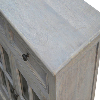 Bodie Wash 4 Door Glazed Sideboard