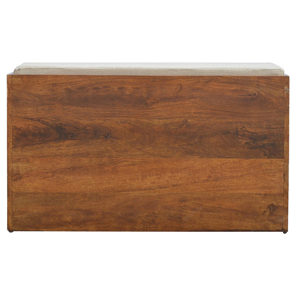 Nordic Linen Upholstered Timber Shoe Bench