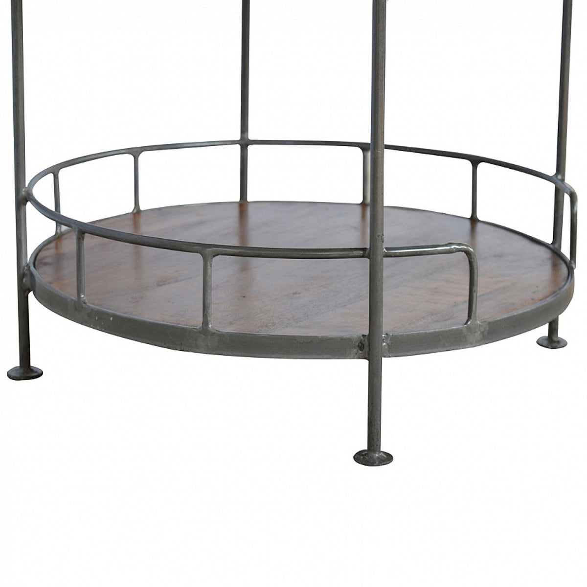 Industrial Circular 3 Tier Butler Tray Table