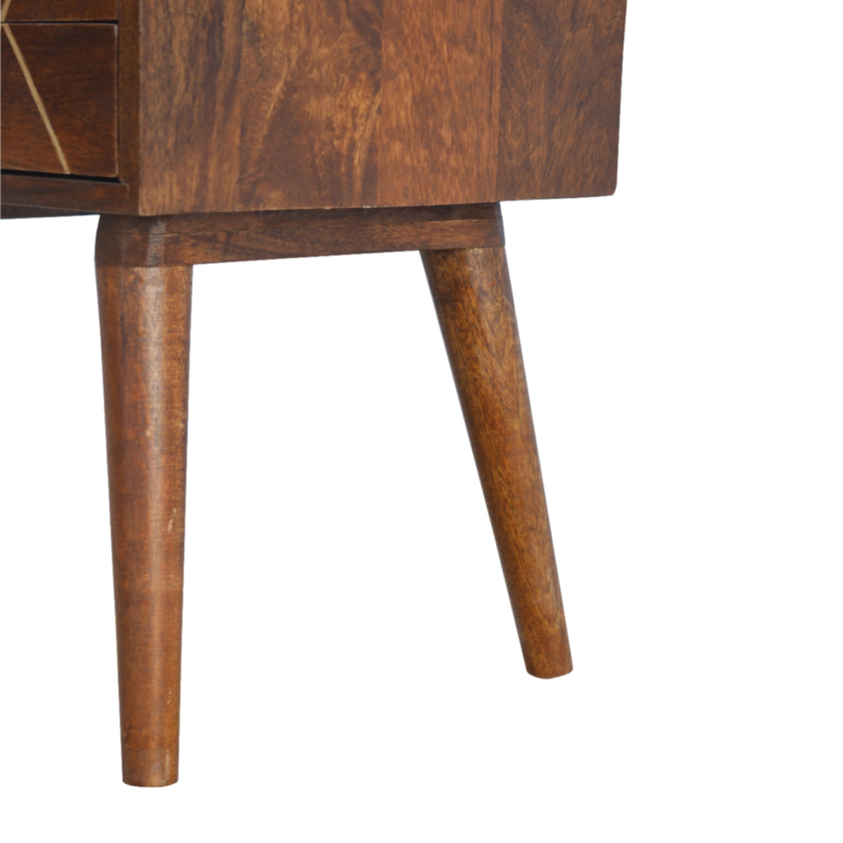 Chestnut Ridge Geo Brass Inlay 2 Nightstand