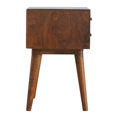 Chestnut Ridge Geo Brass Inlay 2 Nightstand