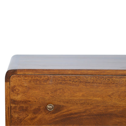 Big Sur Curved Chestnut 3 Drawer Chest
