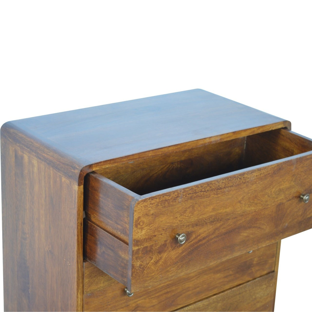 Big Sur Curved Chestnut 3 Drawer Chest