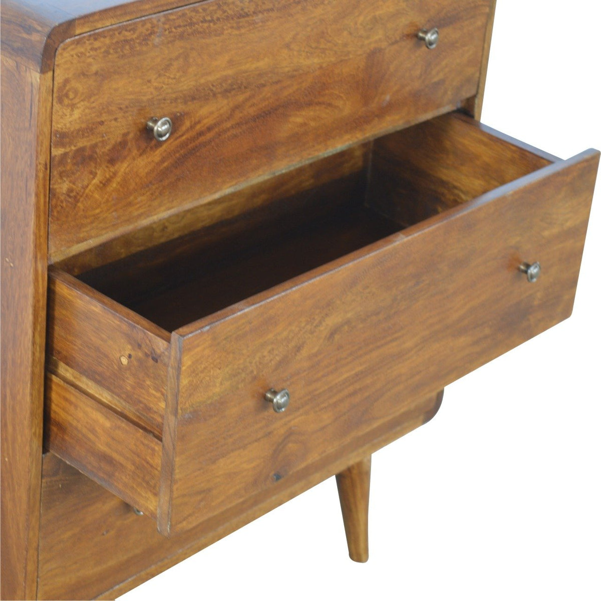 Big Sur Curved Chestnut 3 Drawer Chest