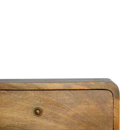 Nordic Natural Curved 1 Drawer Floating Nightstand