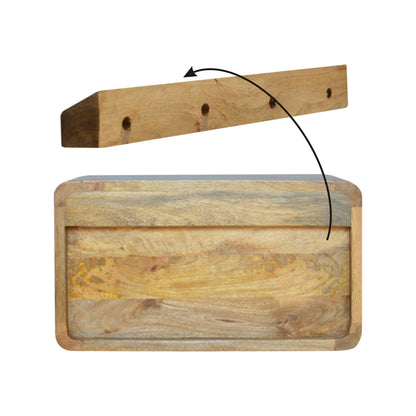 Nordic Natural Curved 1 Drawer Floating Nightstand