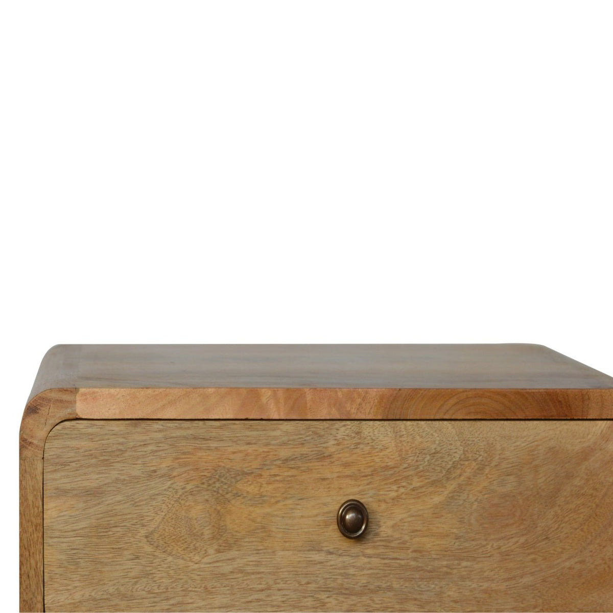 Big Sur Curved 2 Drawer Oak Nightstand