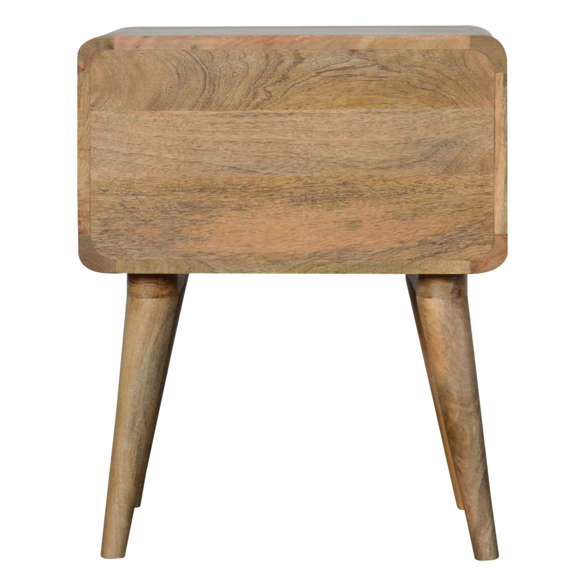 Big Sur Curved 2 Drawer Oak Nightstand