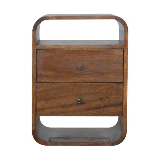 Oslo Chestnut 2-Drawer Nightstand