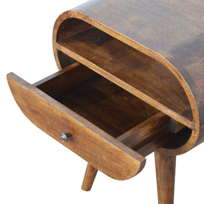 Chestnut Ridge Round 1 Drawer Nightstand