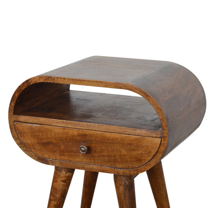 Chestnut Ridge Round 1 Drawer Nightstand