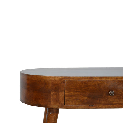Nordic Albion Chestnut 1 Drawer Console Table