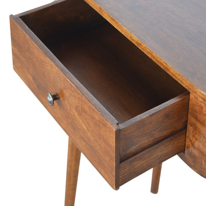 Nordic Albion Chestnut 1 Drawer Console Table