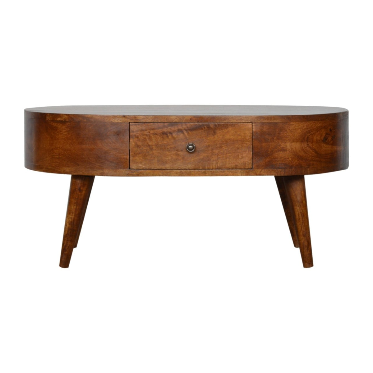 Chestnut Ridge 2 Drawer Rounded Coffee Table