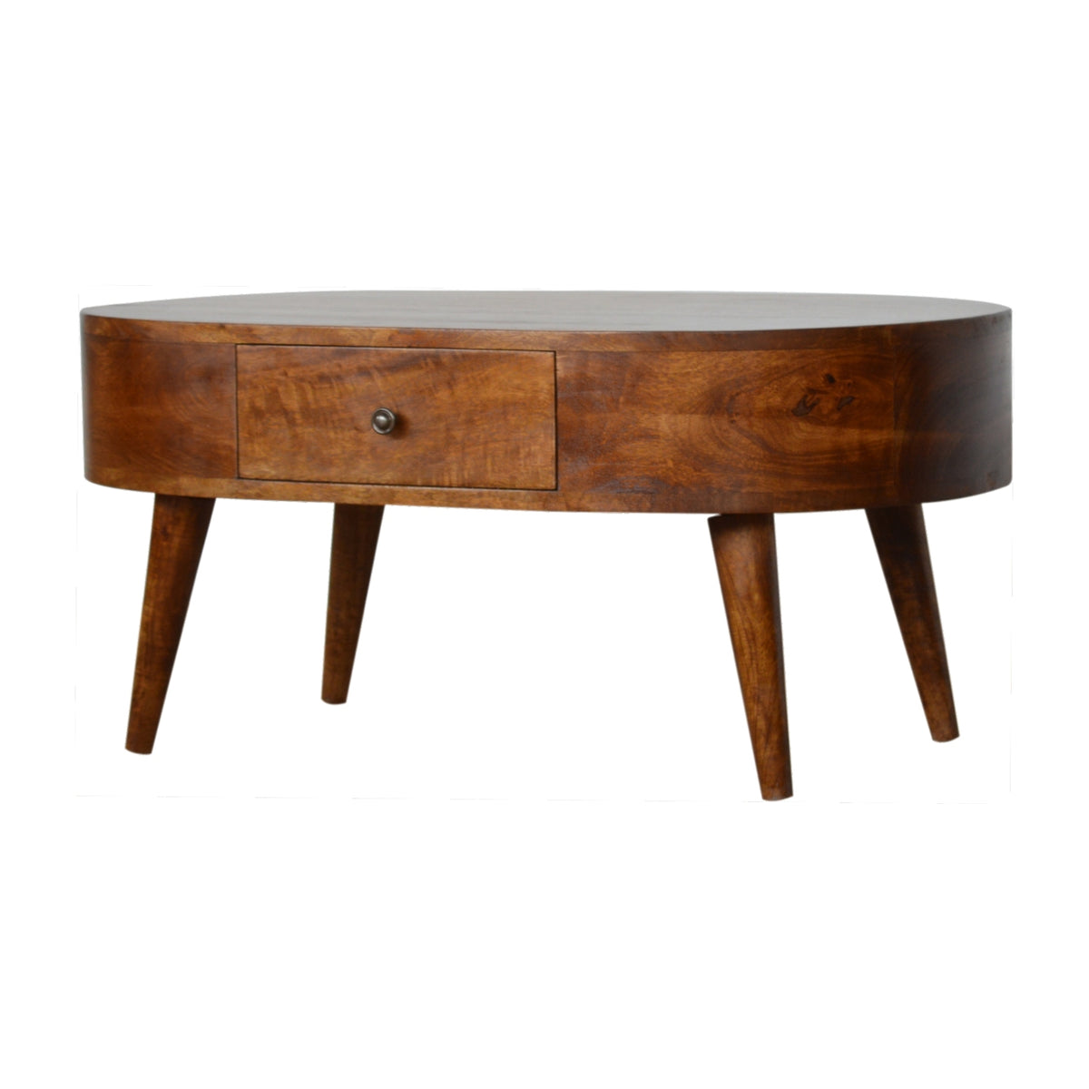 Chestnut Ridge 2 Drawer Rounded Coffee Table