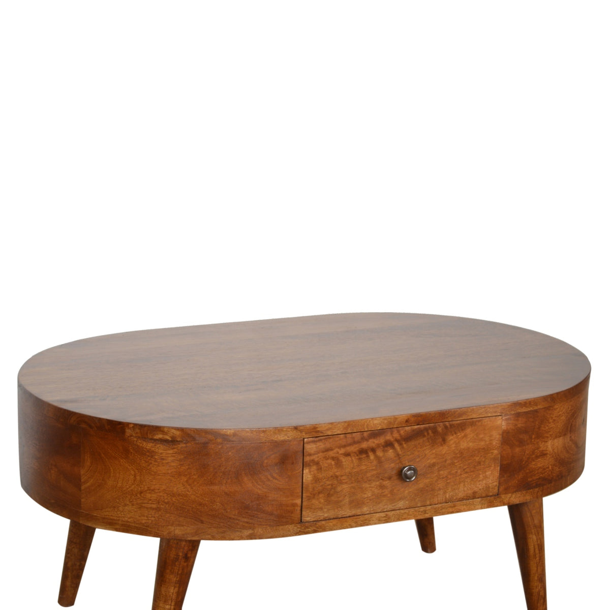 Chestnut Ridge 2 Drawer Rounded Coffee Table