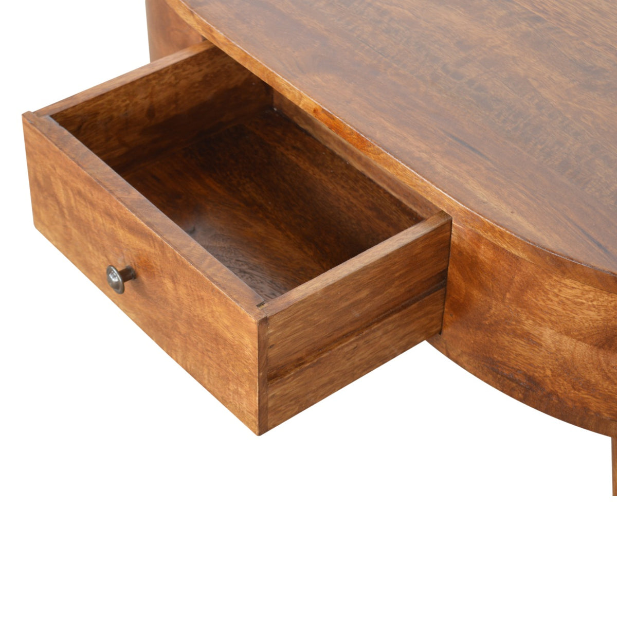 Chestnut Ridge 2 Drawer Rounded Coffee Table