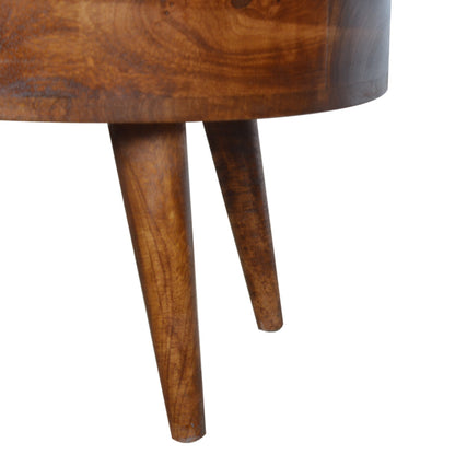 Chestnut Ridge 2 Drawer Rounded Coffee Table