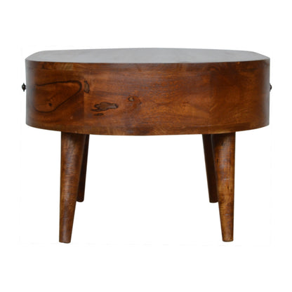 Chestnut Ridge 2 Drawer Rounded Coffee Table